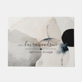 インテリアデザイナー抽象芸術水彩 ドアマット (正面)