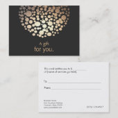 インテリアデザイナー照明ギフト証明書 割引カード (正面/裏面)