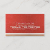 インテリアデザイナー赤壁椅子 名刺 (裏面)