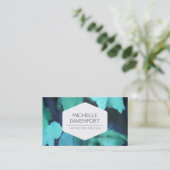 インテリアデザイナー、デコレータ、フローラ生地 名刺 (スタンド正面)