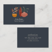 インテリアデザイナー、ハウスプラント名刺 名刺 (正面/裏面)