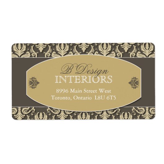 インテリアデザイナ出荷ラベル ラベル (正面)