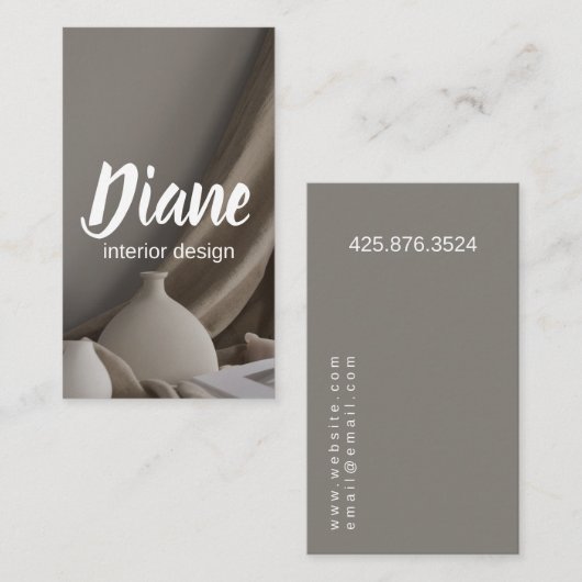インテリアデザイナ名刺 名刺 (正面/裏面)
