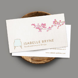 インテリアデザイフランスのン椅子のステージングデコレータ 名刺