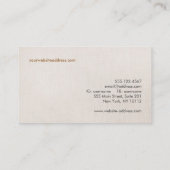 インテリアデザイフランスのン椅子名刺 名刺 (裏面)