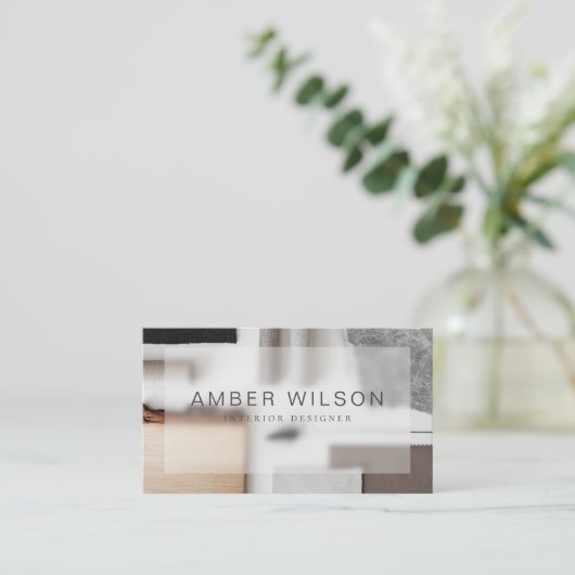 インテリアデザイモダンナーエステティック名刺 名刺 (スタンド正面)