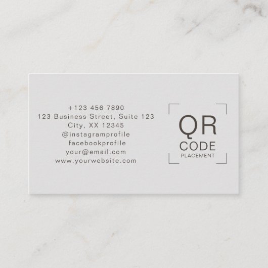 インテリアデザイモダンナーエステティック名刺 名刺 (裏面)