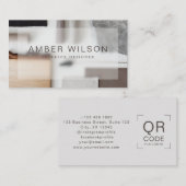 インテリアデザイモダンナーエステティック名刺 名刺 (正面/裏面)