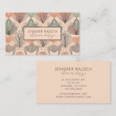 インテリアデザイモダンナー抽象芸術ボホアプリコット 名刺 (正面/裏面)