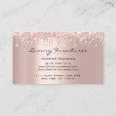 インテリアデザイユニークナー家具バラピンクソファ 名刺 (裏面)