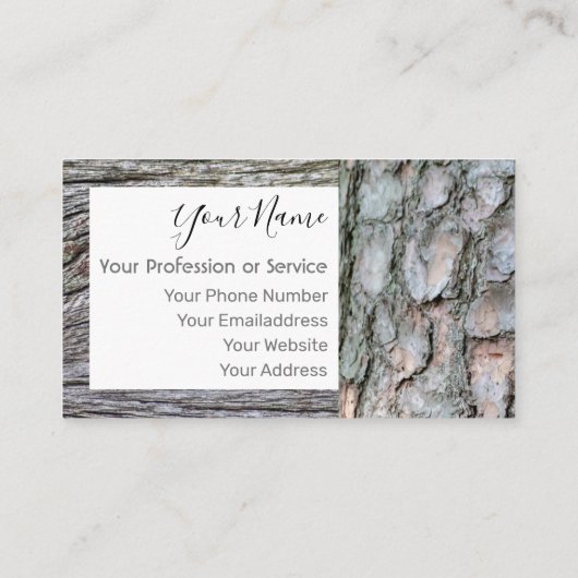 インテリアデザインと家具のための木製フレーム！ 名刺 (裏面)