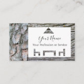 インテリアデザインと家具のための木製フレーム! 名刺 (正面)