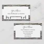 インテリアデザインと家具のための木製フレーム! 名刺 (正面/裏面)