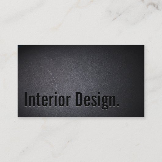 インテリアデザインはっきりした文字ダエレガントークミニマリスト 名刺 (正面)