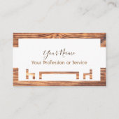 インテリアデザインや家具のための木製フレーム!bu 名刺 (正面)