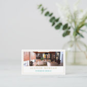 インテリアデザインフォトショーケーモダンススタイリッシュ 名刺 (スタンド正面)