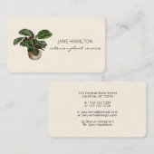 インテリアデザインプラント 名刺 (正面/裏面)