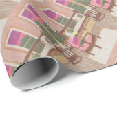 インテリアデザインリビングルームの繰り返しパターン ラッピングペーパー (ロールコーナー)