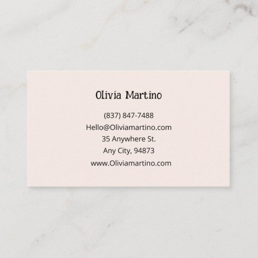 インテリアデザイン名刺 名刺 (裏面)