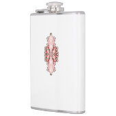 インテリアデザイン壁紙レッドフラワーズホワイトバック フラスク (左)