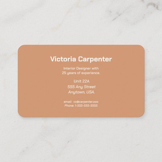 インテリアデザイン専門家 名刺 (裏面)