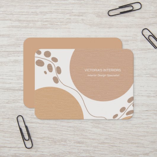 インテリアデザイン専門家 名刺 (正面/裏面インサイチュ)