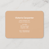 インテリアデザイン専門家 名刺 (裏面)