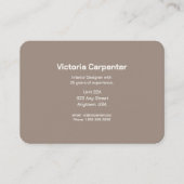 インテリアデザイン専門家 名刺 (裏面)