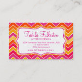 インテリアデザイン山形ジグザグはっきりした名刺 名刺 (正面)