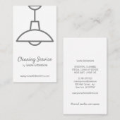 インテリアデザイン照明ランプ 名刺 (正面/裏面)