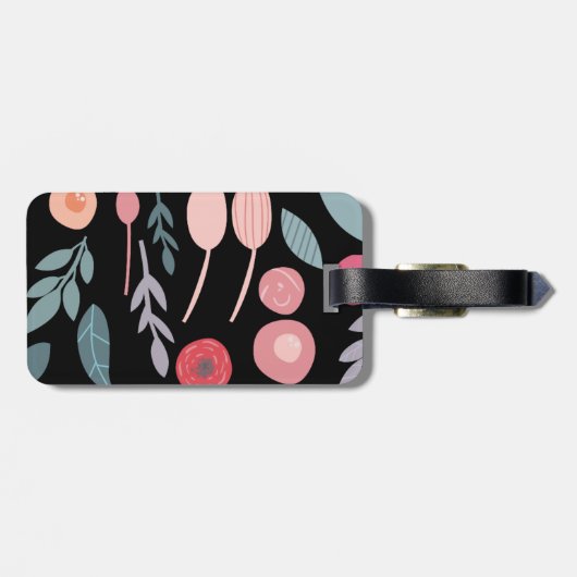 インテリアデザイ色彩の鮮やかン開花荷物タグ ラゲッジタグ (裏面横)