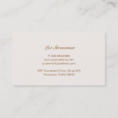 インテリアデザイ華美ナーが名刺をスクロール 名刺 (裏面)