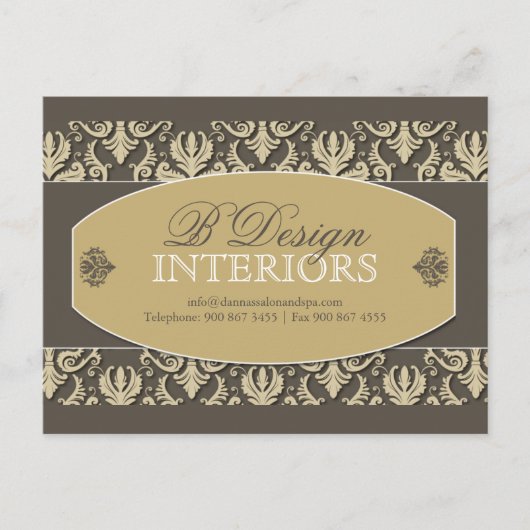 インテリアデザ広告イナーはがき ポストカード (正面)