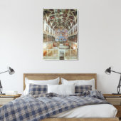 インテリアビューのシスティーナ礼拝堂 キャンバスプリント (インサイチュ (寝室))