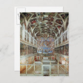 インテリアビューのシスティーナ礼拝堂 ポストカード (正面/裏面)