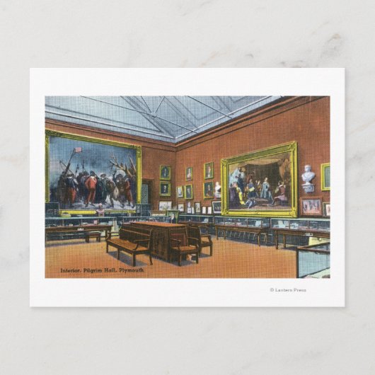 インテリアビューオブピルグリムホール ポストカード (正面)
