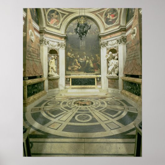 インテリアビュー八角形チギチャペル ポスター (正面)