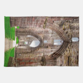 インテリアビューAncient Tintern Abbey Wales, UK キッチンタオル (横)
