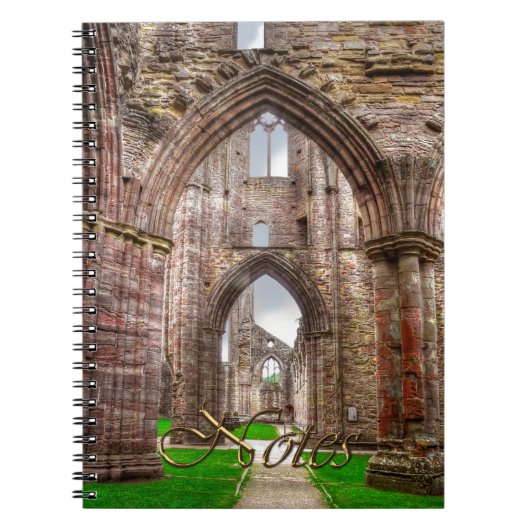 インテリアビューAncient Tintern Abbey Wales, UK ノートブック (正面)