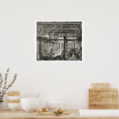 インテリアビューJohn Bunyan's Meeting House in Zo ポスター (キッチン)