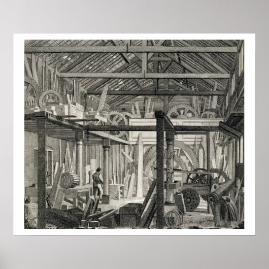 インテリアビューJohn Bunyan's Meeting House in Zo ポスター (正面)