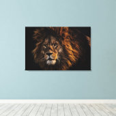 インテリアホーム装飾のトレンド ライオン キャンバスプリント (インサイチュ (ウッドフロア))