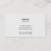 インテリアミニマルデザイン名刺 名刺 (裏面)