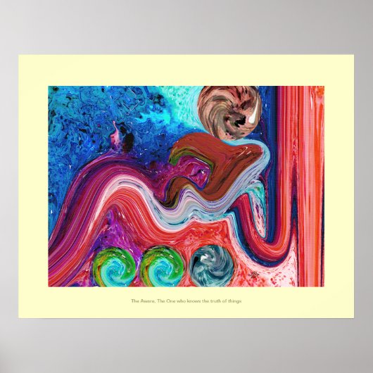 インテリアモダン絵画 ポスター (正面)