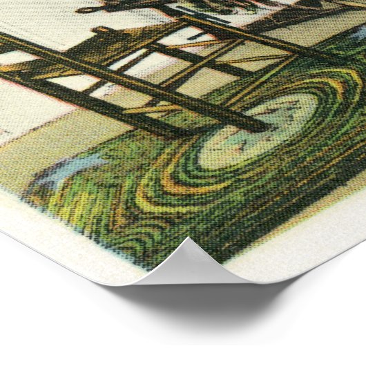 インテリアリビングルームビューオブザジョンアルデン ポスター (角)