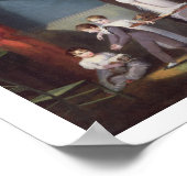 インテリア内のファミリ・グループ， c.1800 ポスター (角)