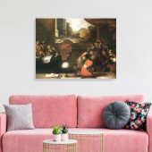 インテリア図書室の部屋 キャンバスプリント (インサイチュ (リビング))