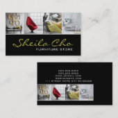 インテリア外装デザイナー家具店 名刺 (正面/裏面)