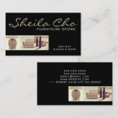 インテリア外装デザイナー家具店 名刺 (正面/裏面)