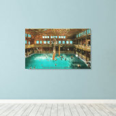 インテリア浴場 キャンバスプリント (インサイチュ (ウッドフロア))